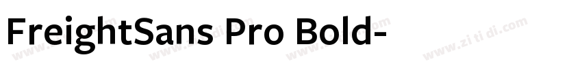 FreightSans Pro Bold字体转换